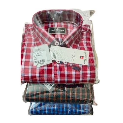 Mens Cotton Casual Check Shirts