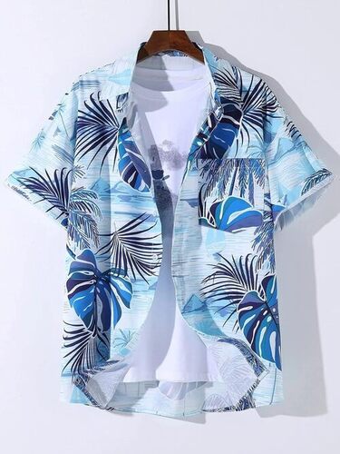 Mens Floral Shirts - Premium Crepe Fabric, Available in Multiple Sizes Including Plus Size, Vibrant Colors - Comfortable Wear, Soft Material, Button-Down Design, Full Sleeves, Breathable and Cool Dry Features
