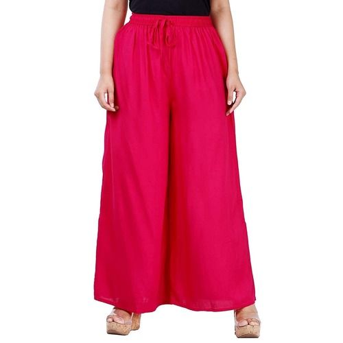 Women Jumbo Palazzo - Color: Red