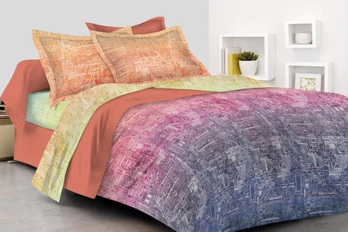 Bed Sheets - Color: Type: King  Design: Cotton Floral Print  Wash Care: Normal Machine Wash