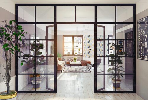 Decorative Partition Glass - Color: White