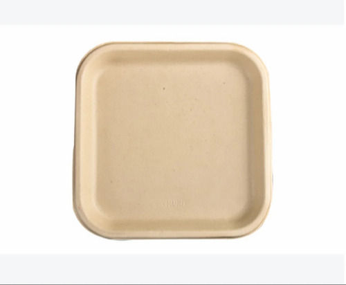 Plastic Plate - Color: Brown