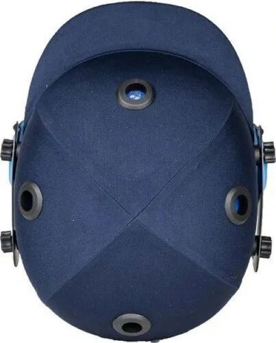 Cricket Helmet - Premium Metal, Blue | Impact-Resistant, Adjustable Fit, Ventilated Design, Comfortable Padding, Durable Material