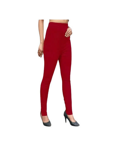 Ladies Casual Trousers - Color: Red