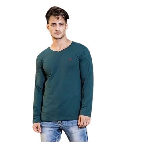 Mens Plain V Neck T-Shirt