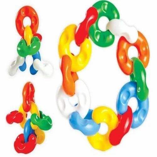 Plastic Multi Color Rainbow Chain Link Toys