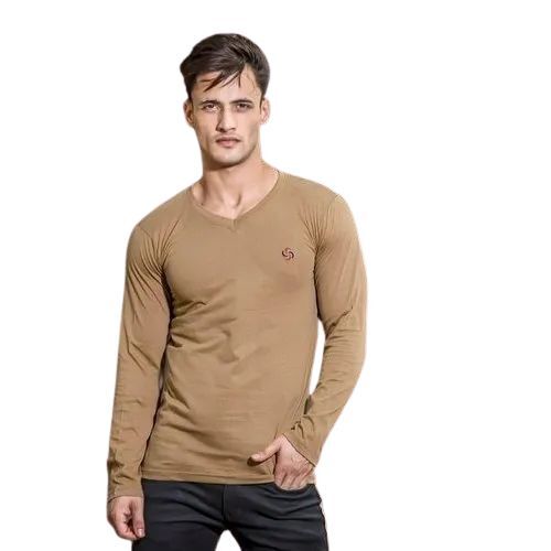 Premium Mens V Neck Full Sleeve T-Shirt