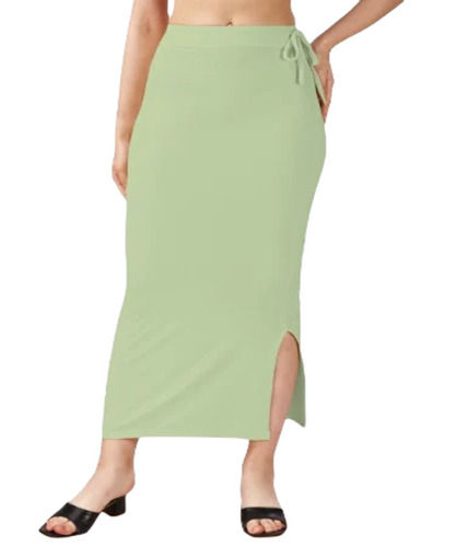 Women Saree Shapewear Petticoat - Color: Light Green