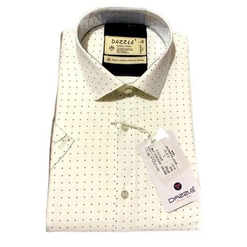 Men Fancy Dot Printed Shirt