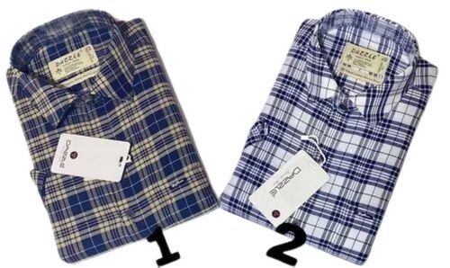 Mens Formal Wear Check Shirts