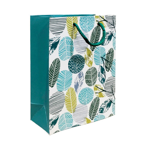 Printed Gift Bag - Multi Color 10x5 Inch | Very Good Quality, Attractive Design, Lightweight, Stand Up Pouch with Cotton String Handle