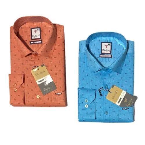 Skin Friendly Men Fancy Cotton Printed Shirt