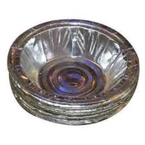Disposable Bowls - 6 Inch Round Paper Bowls Silver Color Lightweight Eco-Friendly Biodegradable Heat & Leak Resistant for Parties & Events