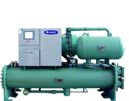 Industrial Screw Chiller - 25 Ton Capacity Stainless Steel Material Green Finish | New Condition Customized Size Surface Treated