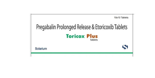 Toricox Plus Etoricoxib Pregabalin Tablets