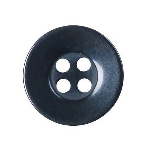 Black Garment Button - Polyester Material, Round Shape, Pack Size of 12 Gross | Versatile Utility for All Garment Design Projects