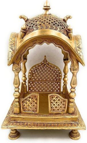 Brass Temple Mandap - Color: Golden