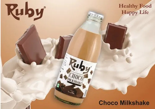 Chocolate Milkshake - 200 ml Bottle, Flavorful Ruby Chocolate, Room Temperature Storage, 3 Months Shelf Life