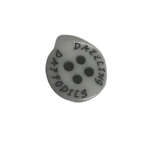 Garment Polyester Button - Round 4 Holes, Glossy Finish | 12 Gross Pack Size, All Colors Suitable for Male Apparel