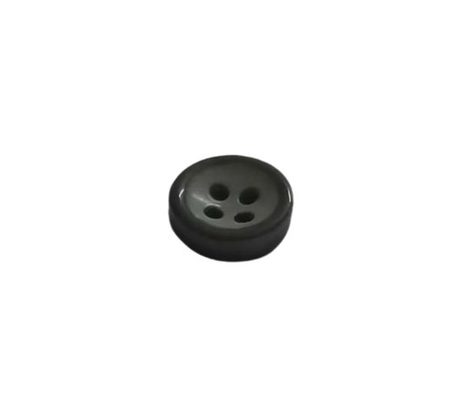 Gray Shirt Button - Polyester Material, 12 Gross Size, Glossy Finish, Round Shape | Available in All Colors, Versatile Design