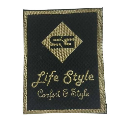 Printed Woven Labels - Polyester Material, Rectangular Shape, Multi Color Design | Durable Printed Style