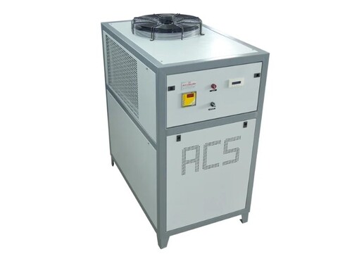 Process Chiller - 2 Ton, Single & Three Phase, Electric, Copper Tubing, Low Noise & Vibration, Metal, New, Industrial, White