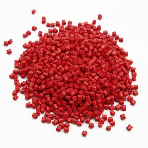 Red Plastic PPS Granules - Industrial Grade, Eco-Friendly Polypropylene Material | Recycled Red Granules for Plastic Industry