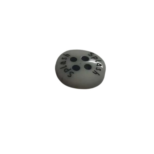 Round Shirt Button - Polyester, Pack Size: 12 Gross, Color: All, Shape: Round, 4 Holes Button Design | Versatile Button for Male Apparel
