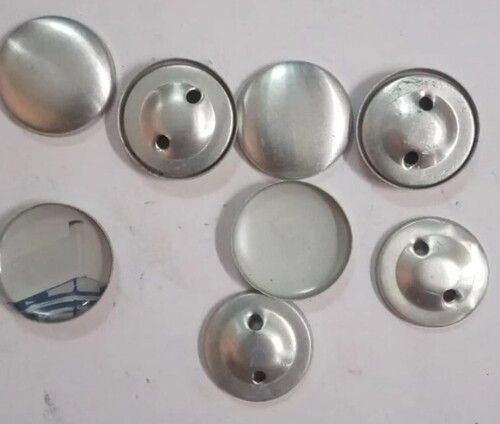 Silver Aluminium Mold Button