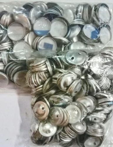 Silver Aluminium Mould Button