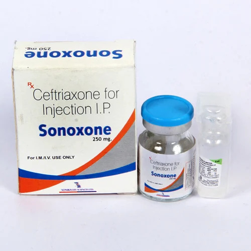 Ceftriaxone Injections IP - 250 mg Dose Strength | Broad-Spectrum Antibiotic for Severe Bacterial Infections, Rapid Action and Absorption
