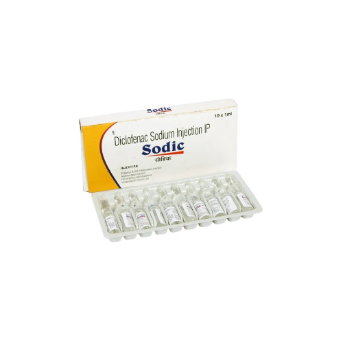 Diclofenac Sodium Injection - 1ml to 5ml Lyophilized Powder Formulation | Fast-Acting Analgesic for Pain Relief, Reduces Inflammation, Effective for Arthritis and Post-Operative Pain