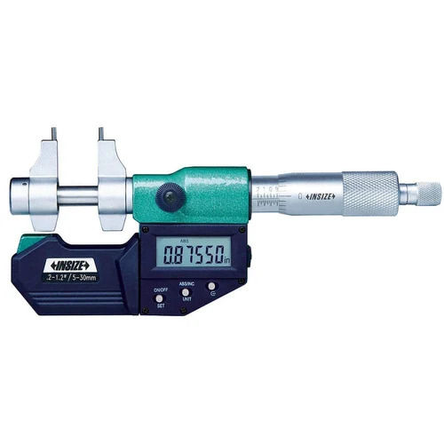 Digital Inside Micrometer - 5-30 mm Range, 5 Micron Accuracy | Black and Silver Design for Precise Inside Dimension Measurements