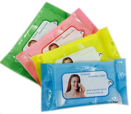 Facial Wet Tissue - Cotton & Non-Woven Material, 50 Pieces | Gentle Cleansing for Sensitive Skin, Hypoallergenic, Alcohol-Free, Soothing Ingredients, Portable for Travel