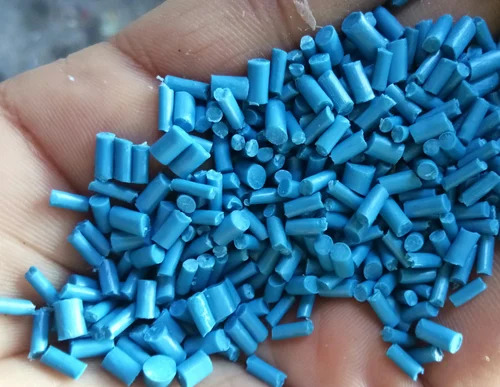 HIPS Colored Granules - Industrial Grade, Blue Color, Recycled & Eco-Friendly PP Material | Ideal for Plastic Industry Applications