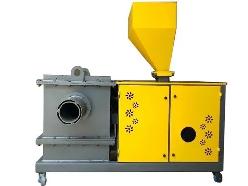 Pellet Burner - Color: Yellow & Gray