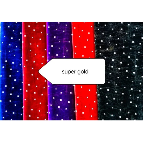 Super Gold Rajwadi Nighty Fabric - 100% Cotton, 2.90m Length, 86cm Width | Tear-Resistant, Available in Various Colors, Ideal for Summer