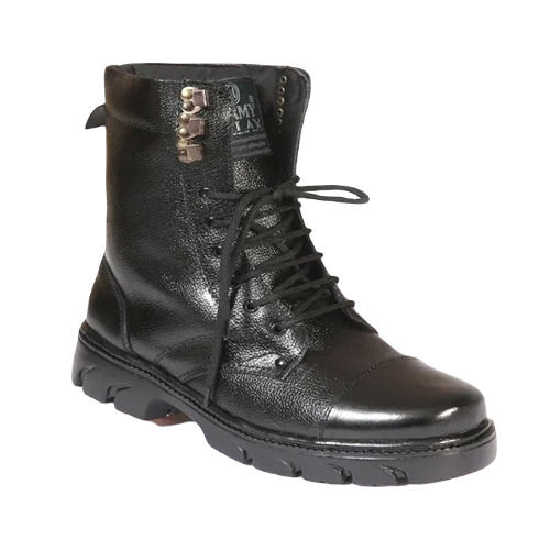 Army High Ankle Leather Shoes