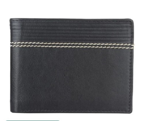Black Genuine Leather Wallets for Men - Lightweight Design, Wrinkle-Free Leather, Available in Various Sizes, Perfect for Gifting
