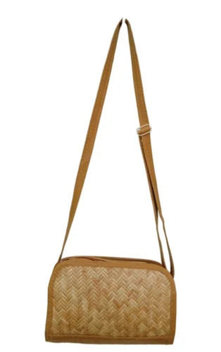 Brown Bamboo Sling Bag