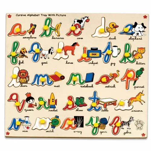 Cursive Alphabet Tray