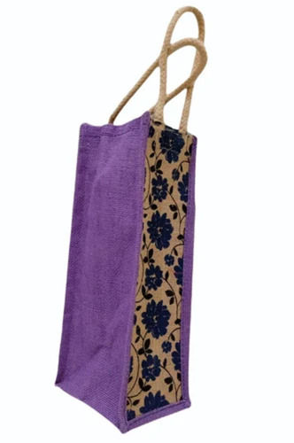 Jute Printed Bottle Bag