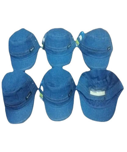 Plain Blue Denim Cap