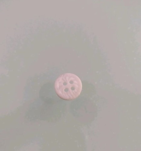 Plastic Garment Button - Plastic Material, 18 L Size, Round Shape, White Marble Color | Versatile for All Garment Types, Multiple Color Options Available