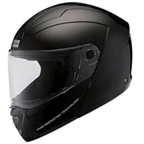 Studds Ninja Elite Full Face Helmet - Fiberglass Size L/xl Matte Black | Isi Approved Clear Visor Ideal For Youth Riding