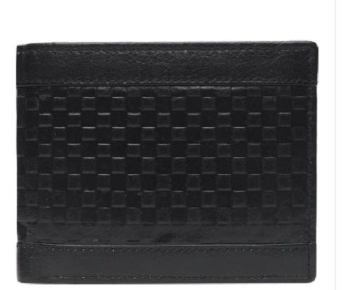 Textured Black Genuine Leather Wallet