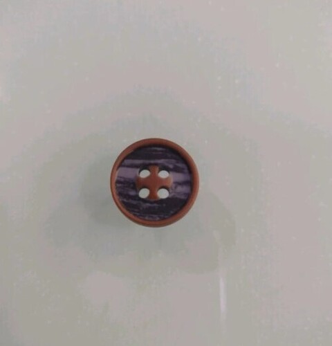 Wood Rod Jeans Button - Wooden, Size 24L, Round Shape, 4 Holes | Versatile for Jeans, Available in All Colors