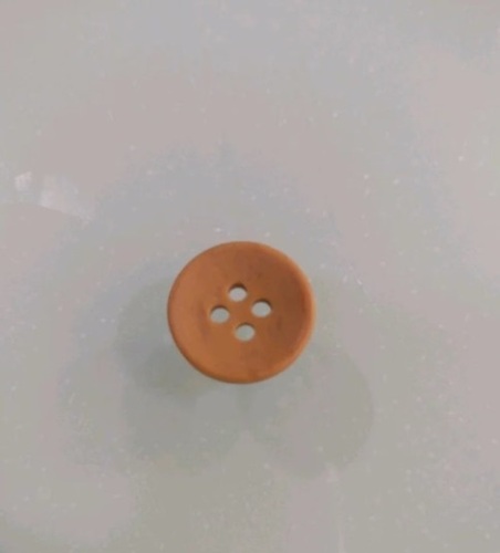 Wooden Garment Button - Sheesham Wood, 24 L, Round, Brown Color, 4 Holes | Versatile for All Colors, Ideal for Various Garment Types