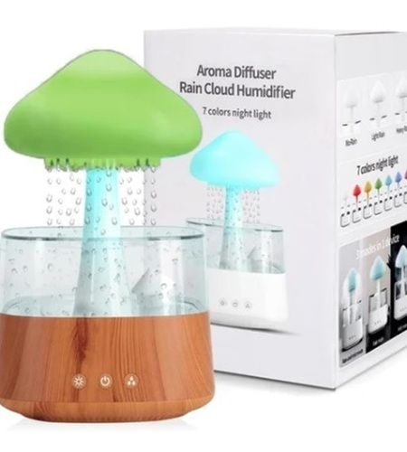 Wooden Rain Cloud Humidifier - Color: Multi Color