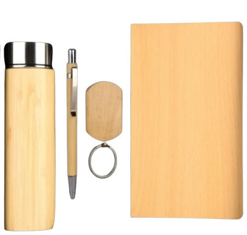 Bamboo Bottle And Diary Set